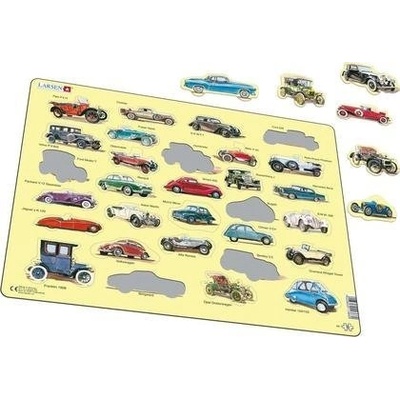 Larsen Maxi LA-AK1 Пъзел с формички 30 броя Превозни средства (7023852113660)