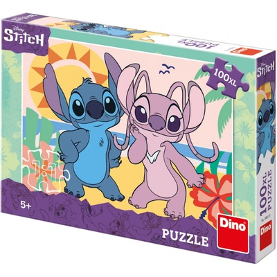 DINO XL Stitch Na pláži 100 dílků