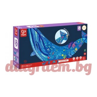 Hape Пъзел hape e1668 - 200 части - Кит (h1668)