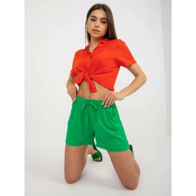 Shorts-D73760M61531KH-green zelená Fresh Made