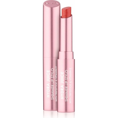 MUA Makeup Academy Hydra Juice Peptide Shimmer Lip Stylo trblietavý rúž s vyživujúcim účinkom Watermelon Sorbet 1,5 g