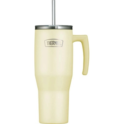 Thermos Refreshing termohrnček s madlom a slamkou 1,1 l matne vanilková