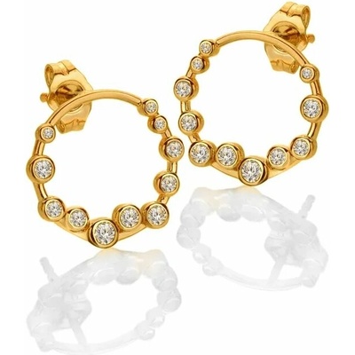 HOT DIAMONDS X GOLDEN EDIT náušnice Tender DE894 (Ag925/1000 1.9g)