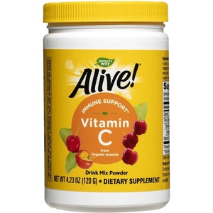 Alive Alive! Fruit Source Vitamin C / Алайв! Витамин С от плодове (пудра) 120 g Nature’s Way (15143)