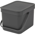 Brabantia Кош за смет за разделно събиране Brabantia Sort&Go 6L, Grey (648974) - topmarket