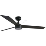 Faro Barcelona FARO 34291WT1S- LED димируем вентилатор CRUISER L 18W/230V CCT Ø 132 cm черен WT + ДУ (FA34291WT1S)