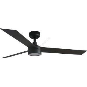 Faro Barcelona FARO 34291WT1S- LED димируем вентилатор CRUISER L 18W/230V CCT Ø 132 cm черен WT + ДУ (FA34291WT1S)