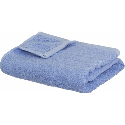 Casa Selección Simple modrý froté bavlnený uterák 50 x 100 cm