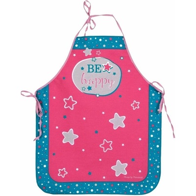 Forbyt Zástěra dětská Be Happy růžová