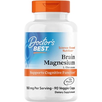 Image 1 of Doctor's Best Brain Magnesium - Magtein | Magnesium L-Threonate [90 капсули]