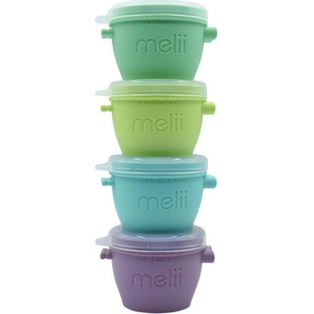 Melii Silikónové kelímky na potraviny Snap&Go 4 ks 118 ml