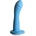 Simply Sweet Ribbed Silicone Dildo 7" Blue