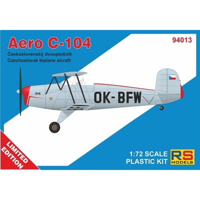 RS Models Plastikový model letadla C4 + C104 double kit 2 decal v. for Czechoslovakia 1:72