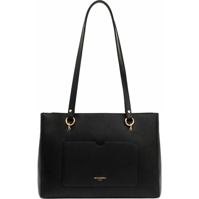 Hexagona kabelka shopper Černá