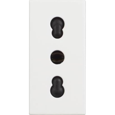 BTicino Контакт ИТАЛИАНСКИ стандарт 2P+E 1 мод. 16A детска защита цвят Бял Classia Pro - RW4180P (RW4180P)