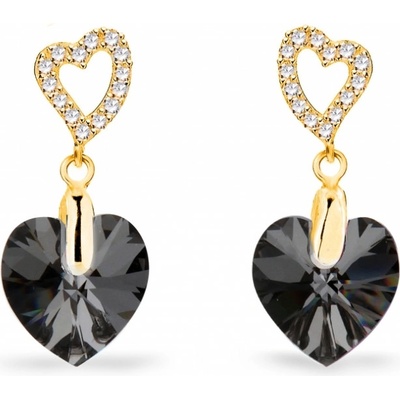 Spark šedé se Swarovski Elements Amore KCSG622810SN Silver Night