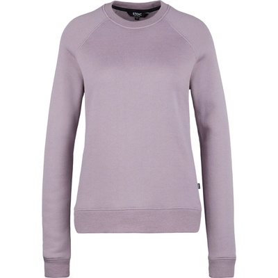 Stoic Дамски вълнен пуловер Stoic Women's MerinoFlatFleece240 SolbergSt. Crew Merino jumper - Plum Grey - размер XL (105-6704-0315)