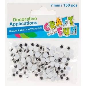Euro Trade Decorative Eyes Decoration 7mm 150el