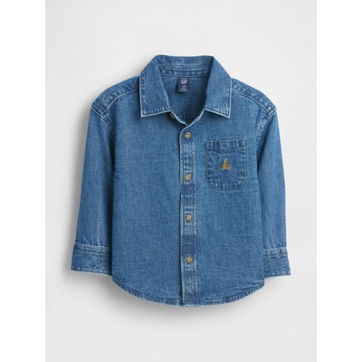 GAP Бебешка oversize дънкова риза Big Shirt GAP GAP | Sin | Момчешки | 18-24 месеца