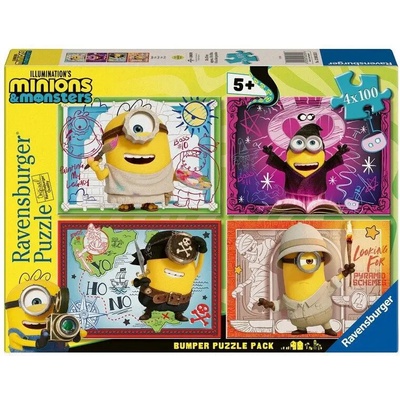 Ravensburger 4x100 Minions & Monsters Oops 100 dielov
