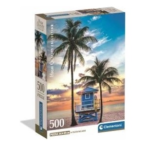 Clementoni -CLE puzzle 500 Compact Miami Beach Florida 35574