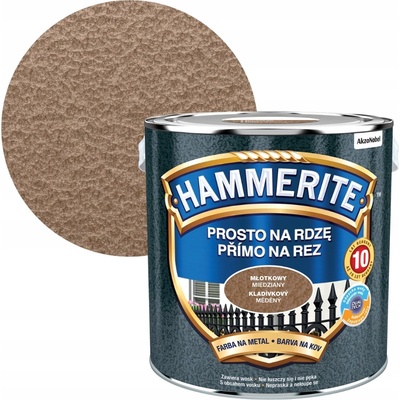 Akzo Nobel Hammerite Přímo na rez kladívkový 2,5L měděná