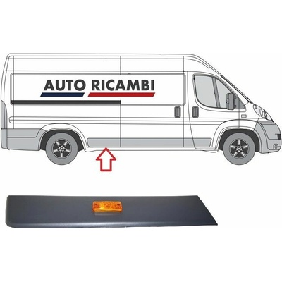 Ochranná lišta Fiat Ducato od 2006 pravá, před zadní kolo, 80cm - Maxi 735438349