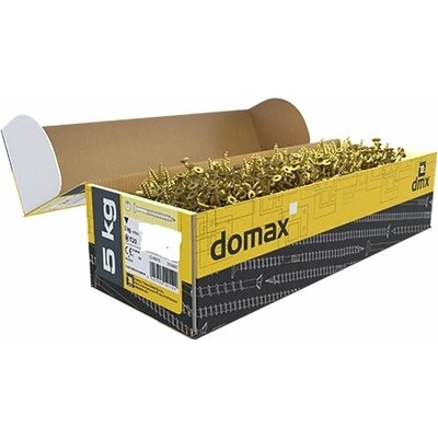 DOMAX Konstrukční vrut zápustná hlava žlutý zinek - balení 5kg Varianta: CS 05120 tesařský vrut se zapuštěnou hlavou 5x120 - 5kg (cca 505 ks)