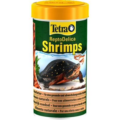 Tetra ReptoDelica Shrimps - Хранителна, балансирана, първокласна храна за водни костенурки с цели скариди - 1000 мл