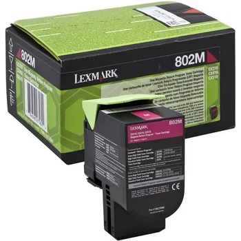 Image 1 of Lexmark КАСЕТА ЗА LEXMARK CX310/CX410/CX510 - Magenta - Return program cartridge - /802M/ - PN 80C20M0 (101LEX CX310M)