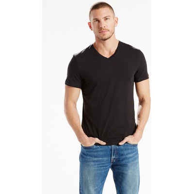 Levi's pánske tričko V-Neck Tee s 82983-0010 čierne