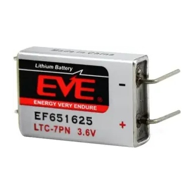 EVE Литиево тионилхлоридна батерия LTC-7PN EP651625 industrial 3, 6V 750mAh EVE BATTERY (EVE-BL-EP651625-LTC-7PN)