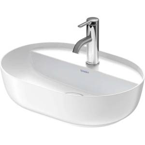 Duravit Luv - Мивка за плот, 50х35 см, без преливник, с отвор за смесител, бяла/мат бяла 0380502600 (0380502600)
