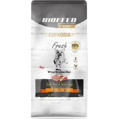 Biofeed Euphoria Fresh Meat Adult Mini bravčové mäso s husou 8 kg
