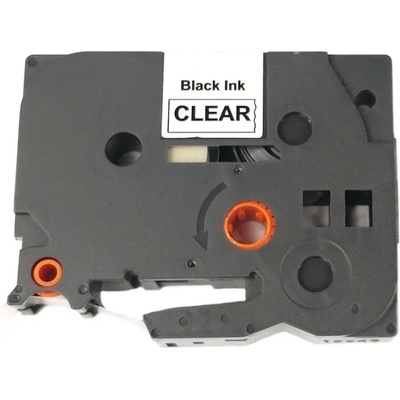 Compatible Brother TZ-M31 / TZe-M31, 12mm x 8m черен печат / матов прозрачен субстрат, съвместима лента (TZeM31)