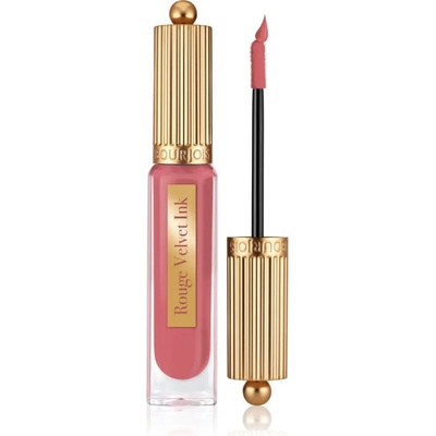 Bourjois Rouge Velvet Ink течно червило с матиращ ефект цвят 03 Rose Me Tender 3.5ml