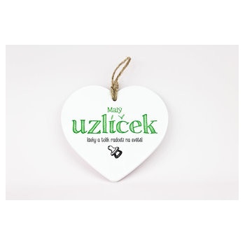 Keramické srdce Bábätko