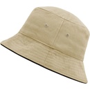 Bavlněný klobouk MB012 Khaki / černá