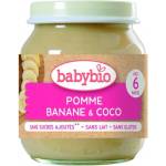 Babybio БИО Плодово пюре Кокосово мляко, манго и ябълка 130г