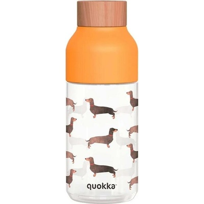 QUOKKA Ice Plastová fľaša DACHSHUND 570 ml