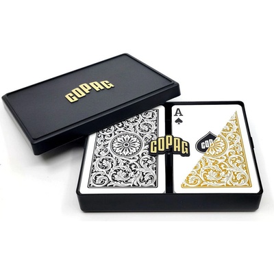 Copag 1546 Pokerové karty čierno-zlatý dvojitý balíček