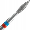 Staleks Diamantová fréza Flame červená/modrá 2,1 mm/8 mm FA11RB021/8