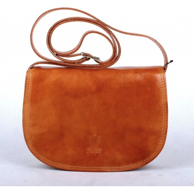 Vera Pelle kožená crossbody kabelka no. 49 světlehnědá