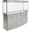 Diversa Solid LED akvarijní set vypouklý beton 576 l