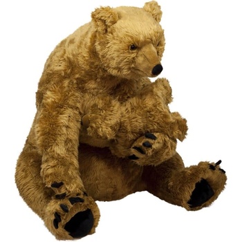 Плюш АМЕК Плюшена мецана с бебе мече, много големи