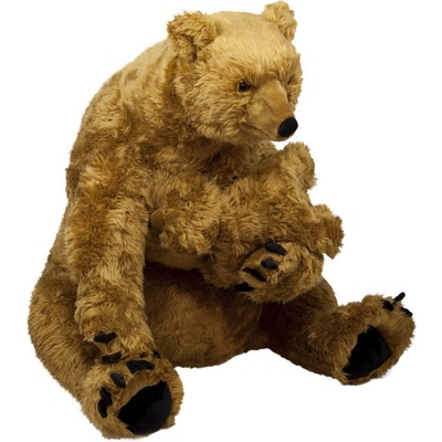 Плюш АМЕК Плюшена мецана с бебе мече, много големи