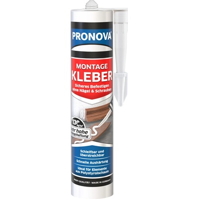 Pronova Montážne lepidlo Biela 435 g