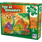 KS Games Пъзел KS Games от 50 XXL части - Ерата на динозаврите (JP31012) - ozone