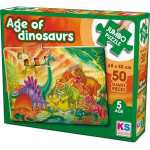 KS Games Пъзел KS Games от 50 XXL части - Ерата на динозаврите (JP31012) - ozone