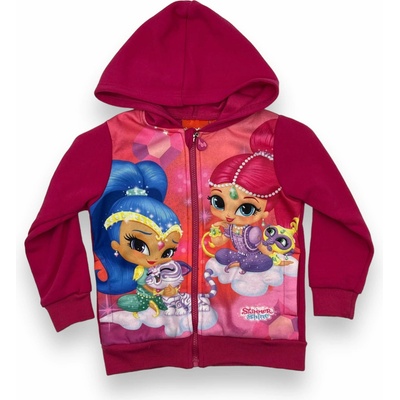 Luxusná dievčenská mikina Shimmer And Shine ružová